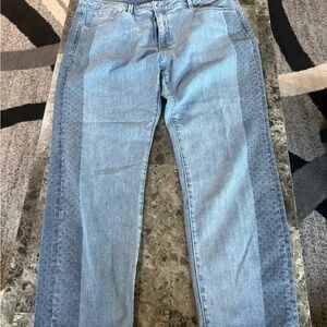 Bebe Blue Denim Jeans with Rhinestones size 32